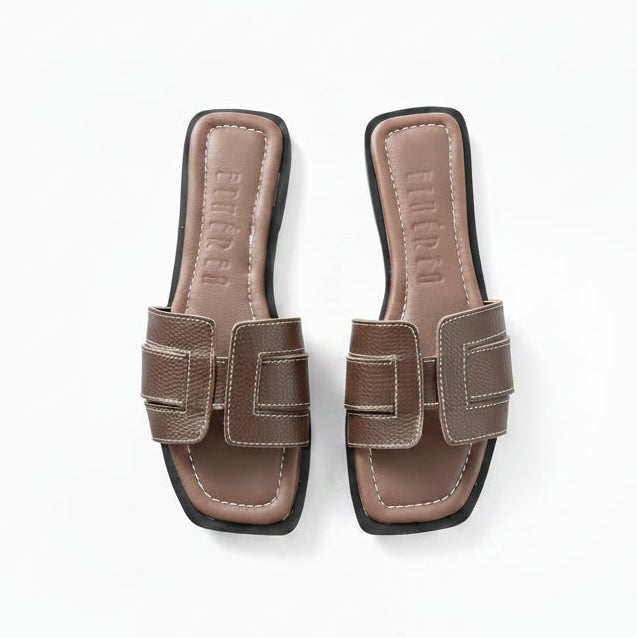 SANDALIAS FLORENCIA CHOCOLATE PLANTA MARRÓN