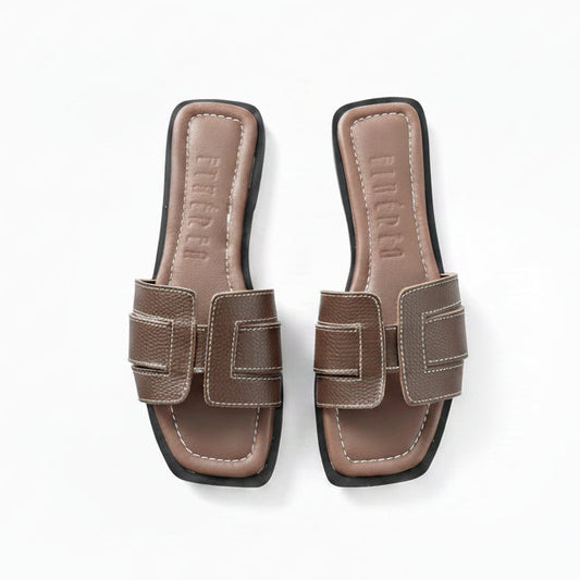 SANDALIAS FLORENCIA CHOCOLATE PLANTA MARRÓN